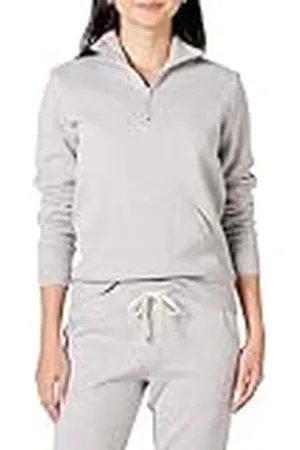 Amazon Top de Felpa de Manga Larga y Cremallera de un Cuarto (Disponible en Tallas Grandes) Mujer, , 6XL Grande