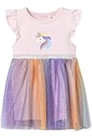 NAME IT Nbfhappi SS Dress Box Vestido de Tul, Rosa, 56 cm para Bebés