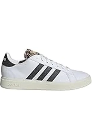 adidas Grand Court Base 2.0 Shoes, Zapatos Mujer, Cloud White/Carbon/Magic Beige, 36 2/3 EU