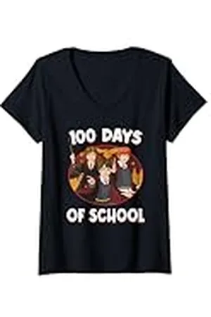 Harry Potter Mujer 100 Days of School Camiseta Cuello V
