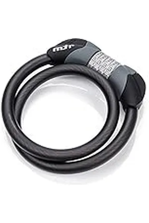 Meteor Candado de Bicicleta Cable de Bloqueo antirrobo Alta Seguridad para la Bicicleta Carretera MTB Montaña BMX Cerradura de - Alta Seguridad 4 Dígitos con Cadena (80 cm, )