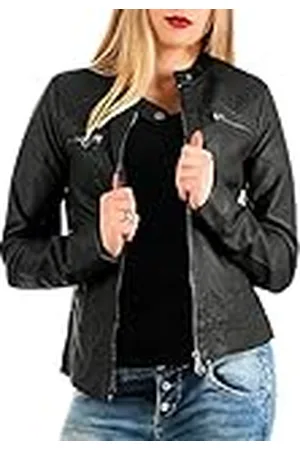 ONLY Faux Leather Jacket ONLBANDIT Faux Leather Jacket Black 44 44