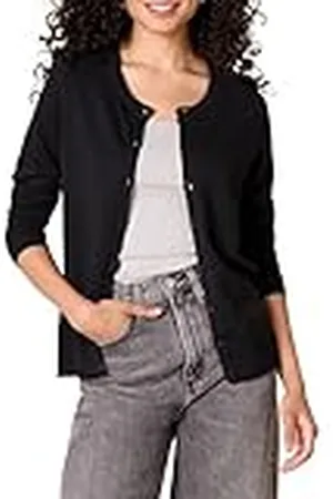 Amazon Jersey Cárdigan de Cuello a La Caja Ligero (Disponible en Tallas Grandes) Mujer, , XXL Grande