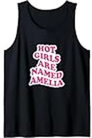 Original Cheddar Las chicas calientes se llaman Amelia Camiseta sin Mangas
