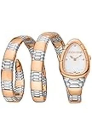 Roberto Cavalli Reloj Analógico para Mujeres de Cuarzo con Correa en Acero Inoxidable RV1L186M0061