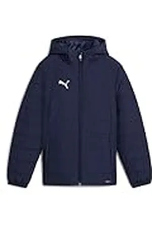 PUMA TeamADDITIONS Hooded Padded Jacket Jr, Chaquetas de entretiempo Niños, Navy