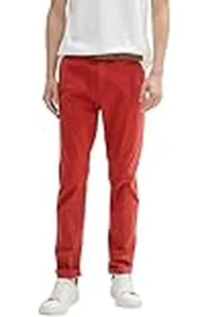 TOM TAILOR 1027694 Pantalones Chinos Ajustados, 14302-Velvet Red, 32W x 32L para Hombre