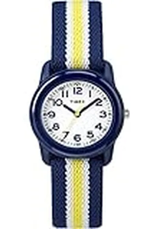 Timex Orologio TIME MACHINES 29mm blu/giallo a righe in tessuto elastico per bambini TW7C05800
