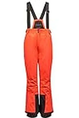 Killtec Erielle Pantalón Funcional con Tirantes extraíbles, protección de Bordes y paranieves, Mujer, Coral Fosforescente, 34