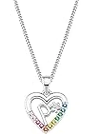 Prinzessin Lillifee Collar con colgante de plata de ley 925 collar de las niñas, con zirconia synth., 35+3 cm, plata, P, viene en caja de regalo de joyería, 2027890