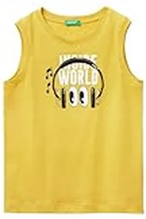 Benetton Camiseta de Tirantes 3i1xch01j, , 130 cm para Niños