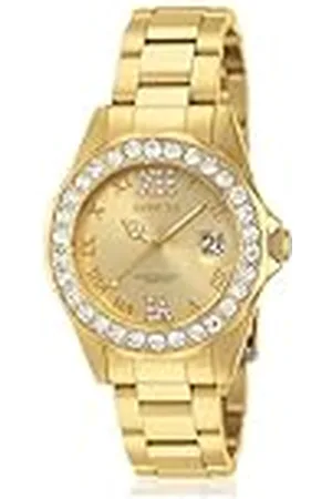 Invicta Pro Diver, Reloj de cuarzo para mujer de acero inoxidable, 38 mm