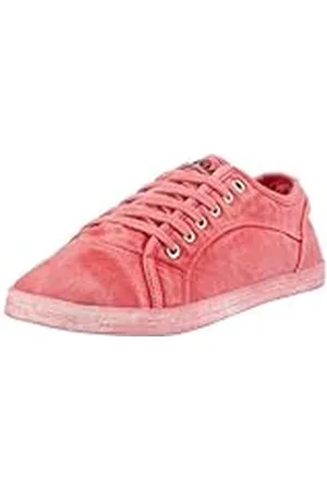 Buffalo Girl 109880 - Zapatillas de Tela para Mujer, Color Rojo, Talla 37