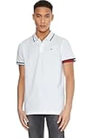 Tommy Hilfiger TJM REG Flag Cuffs Polo DM0DM12963 Polos de Manga Corta, , XXS para Hombre