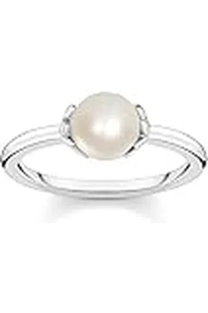 Thomas Sabo Anillo Perla con Estrellas Plata de Ley 925 TR2298-167-14-54