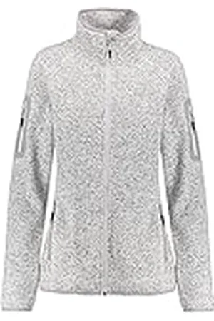 mc kinley McKINLEY Skeena Chaqueta de Forro Polar, Mujer, Melange/Blanco, Talla 52