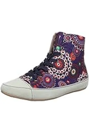 Desigual Sneaker Canela 2 31KS113 - Zapatillas de Deporte de Lona para Mujer, Color Azul, Talla 37