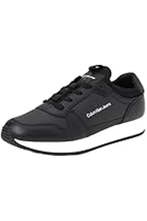 Calvin Klein Jeans RETRO RUNNER SOCK MULTIFUNCT Zapatillas deportivas Hombre, Negro (Black/Bright White), 44 EU