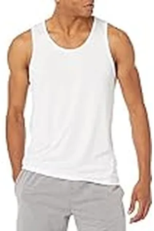 Amazon Camiseta Deportiva, Ligera y Elástica de Secado Rápido sin Mangas para Gimnasio Hombre, , M