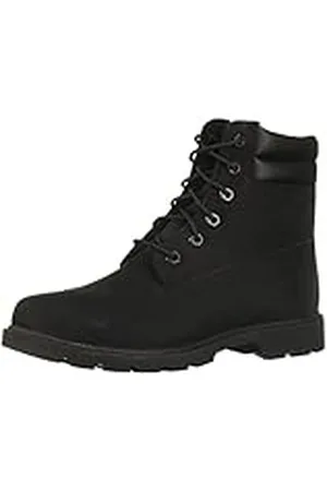 Timberland Linden Woods, Botines Mujer, Negro (Black Nubuck), 39 EU Ancho