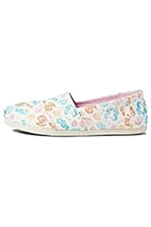 TOMS ALPARGATA PRINT, Mocasines Planos Mujer, Beige (Concha Beis), 37.5 EU