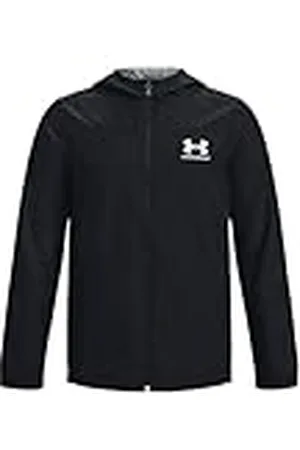 Under Armour UA Sportstyle Windbreaker Chaqueta cortavientos ligera para niño, chaqueta deportiva para correr, color / /gris