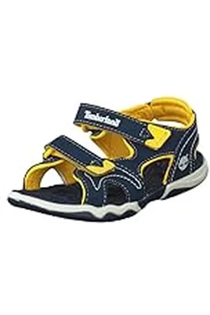 Timberland Adventure Seeker 2 Strap (Toddler), Sandalias de Punta Descubierta Unisex niños, Azul Navy w/Yellow, 29 EU