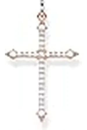 Thomas Sabo Colgante Cruz con Piedras Blancas Plata Chapadaen Oro Pe848-416-14