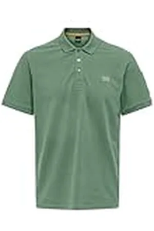 Only & Sons Camisa Polo de Hombre Cuello Polo Manga Corta Algodón Camiseta Casual, Color: , Size:L