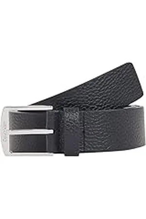 Calvin Klein Cinturón de Piel para Hombre Ck Casual 35Mm, Azul (Ck Navy Pebble), 105 Cm