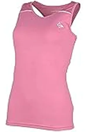 Dunlop 72228 Performance Line Señora Camiseta sin Mangas, Rosa/Blanco, XXL