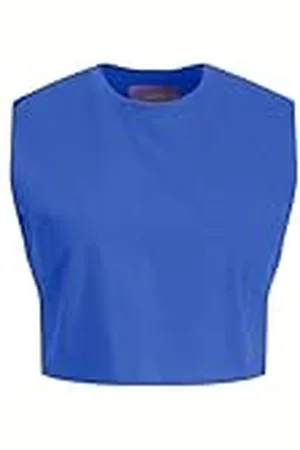JJXX Jxalvira Slim SL Crop Every tee Jrs Sn Camiseta de Tirantes Anchos, , M para Mujer