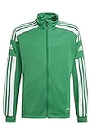 adidas Unisex niños Squadra 21 Training Jacket, Team Green/White, 7-8 Years