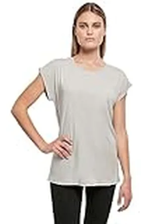 Build Your Brand Camiseta para Mujer con Hombros extendidos, , S