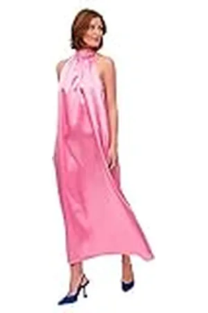 VILA Visittas Noos-Cuello de Soporte Maxi Dress Vestido, , 42 para Mujer