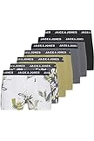JACK & JONES Calzoncillos tipo bóxer Abstract Trunks para hombre (paquete de 7) - XL