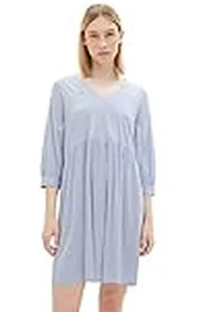 TOM TAILOR Vestido de mujer con escote en pico, , S
