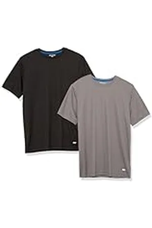 Amazon Camiseta Técnica, Rendimiento Deportivo (Disponible en Tallas Grandes y Largos Especiales) Hombre, Pack de 2, , S