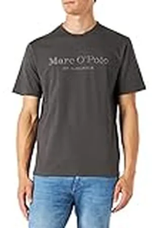 Marc O’ Polo Marc OߴPolo Hombre Camiseta de punto de algodón orgánico con cuello redondo, (Grau), XS