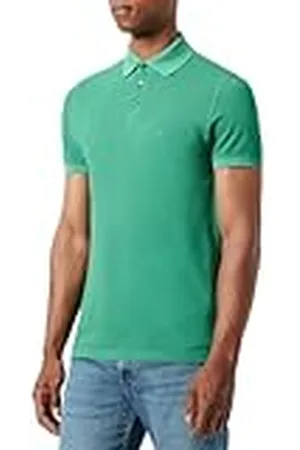 Tommy Hilfiger Garment Dye REG Polo MW0MW34757 teñido de Prenda, , M para Hombre