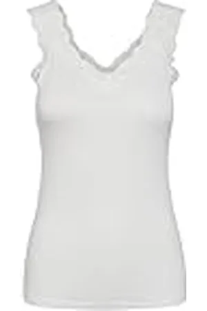 Pieces® PCBARBERA Lace Top Noos Camiseta sin Mangas, , L para Mujer