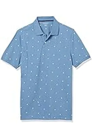 Amazon Polo de Piqué de Algodón de Ajuste Entallado Hombre, , M
