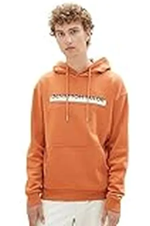 TOM TAILOR Sudadera con capucha para hombre con logotipo estampado, , 3XL