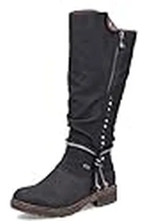 Rieker Mujer Botas Z4759, señora Botas de Invierno,Repelente,TEX,cálidas,Impermeables,Botas de Invierno,Forradas,Negro (Schwarz / 01),43 EU / 9 UK