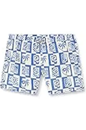 JACK & JONES Jpstfiji Jjswim Oceanday Ss24 LY Pls Bañador Corto, , 48 para Hombre
