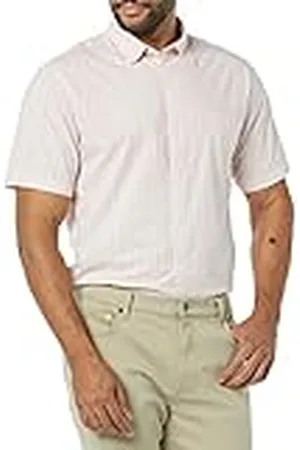 Amazon Camisa de Popelín de Manga Corta y Ajuste Entallado Hombre, , XL