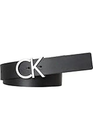 Calvin Klein Ck Logo Belt 3.5cm, Cinturón Mujer, Negro ( 001), 90