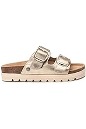 Refresh Sandalia Mujer Oro - Calzado Cómodo y Versátil - Moda casual - Modelo 17272101 (Talla 41)