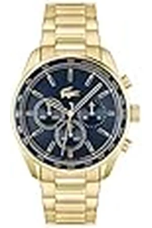 Lacoste Reloj Cronógrafo de Cuarzo para Hombre Colección Boston con Correa de Acero Inoxidable de Color Dorado - 2011381
