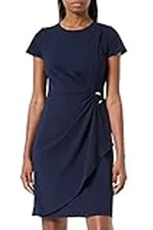 DKNY S/S D-Ring Overlay D Vestido de cóctel, , 40 Mujeres